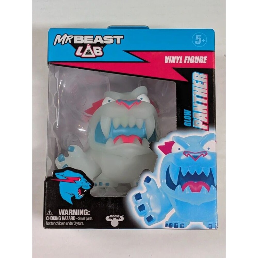 Mr. Beast Lab Glow Panther Vinyl Figure NIB